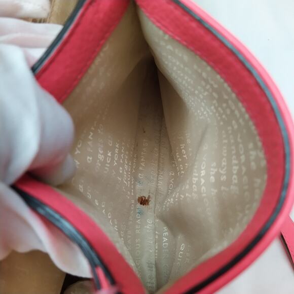 Kate Spade New York Pink Leather Top Handle Satchel Crossbody Bag - Picture 13 of 16